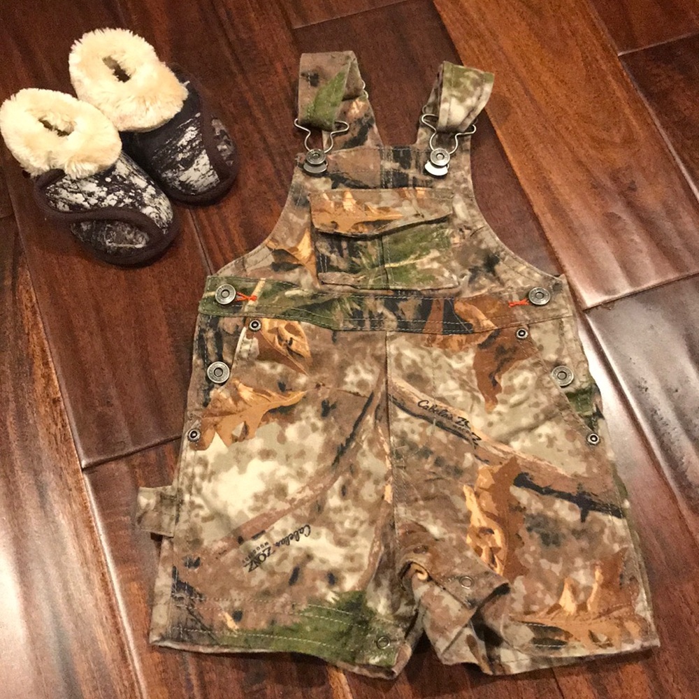 Baby Cabela’s Camo Bundle - Overalls & Slippers